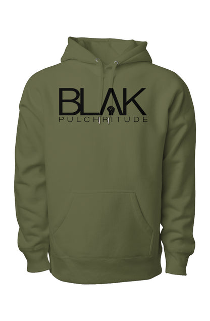 BLVK Legend Premium Hoodie - Heavyweight Cross Gra