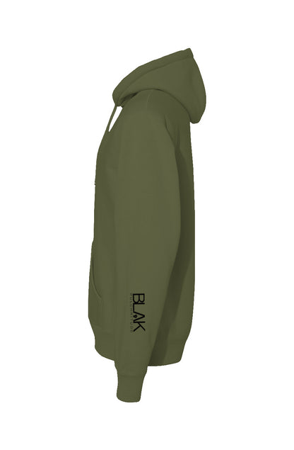 BLVK Legend Premium Hoodie - Heavyweight Cross Gra
